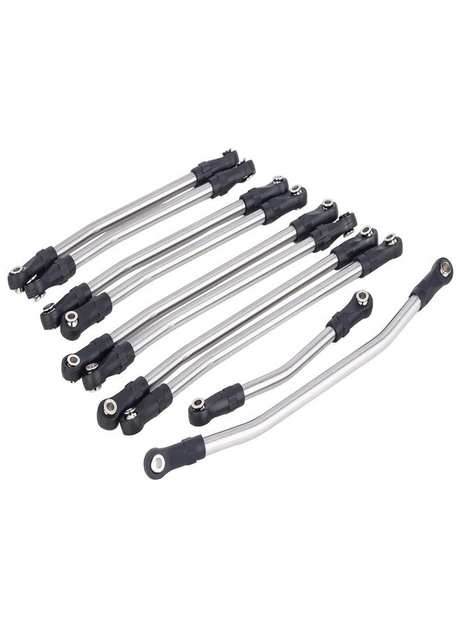 YSKMLOLP RC Metal Links Upper Lower Linkage Chassis Link Set with Plastic Rod Ends,313/324mm Wheelbase for 1/10 AXIAL SCX10 II 90046 RC Crawler Car (324mm) - Image 3